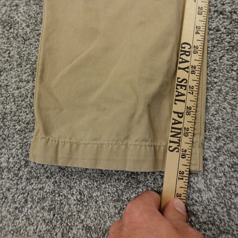 VTG‎ American Eagle Pants Mens 33X32 Beige Brown Tan Chino Relaxed Straight Y2K